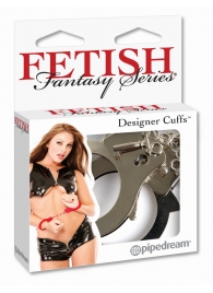 Металлические серебристые наручники Designer Metal Handcuffs - Pipedream - купить с доставкой в Пушкино