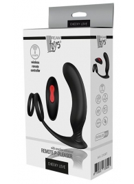 Черный массажер простаты REMOTE P-PLEASER - Dream Toys - в Пушкино купить с доставкой