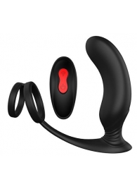 Черный массажер простаты REMOTE P-PLEASER - Dream Toys - в Пушкино купить с доставкой