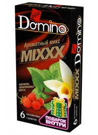 Ароматизированные презервативы DOMINO  Ароматный микс  - 6 шт. - Domino - купить с доставкой в Пушкино