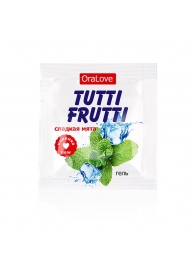 Пробник гель-смазки Tutti-frutti со вкусом мяты - 4 гр. - Биоритм - купить с доставкой в Пушкино