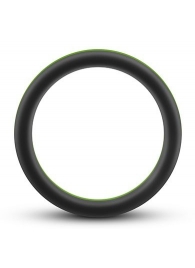 Черно-зеленое эрекционное кольцо Silicone Go Pro Cock Ring - Blush Novelties - в Пушкино купить с доставкой