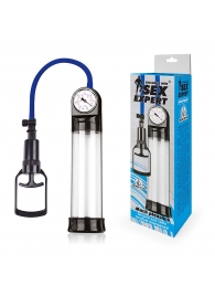 Прозрачная вакуумная помпа Sex Expert с манометром - Sex Expert - в Пушкино купить с доставкой