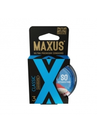 Классические презервативы в пластиковом кейсе MAXUS Classic - 3 шт. - Maxus - купить с доставкой в Пушкино