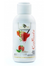 Интимный гель-смазка JUICY FRUIT с ароматом клубники - 100 мл. - БиоМед - купить с доставкой в Пушкино