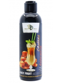Интимный гель-смазка JUICY FRUIT с ароматом солёной карамели - 200 мл. - БиоМед - купить с доставкой в Пушкино