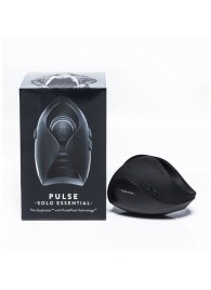 Черный инновационный мужской вибратор PULSE SOLO ESSENTIAL - Hot Octopuss - в Пушкино купить с доставкой