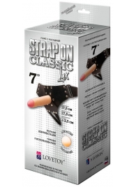 Пояс-трусики с насадкой Classic lux-Duke - 17,5 см. - LOVETOY (А-Полимер) - купить с доставкой в Пушкино