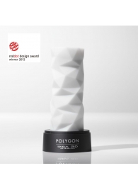 Белый 3D мастурбатор POLYGON - Tenga - в Пушкино купить с доставкой