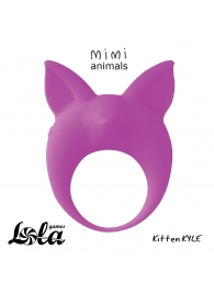 Фиолетовое эрекционное кольцо Kitten Kyle - Lola Games - в Пушкино купить с доставкой