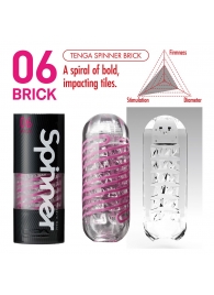 Мастурбатор SPINNER Brick - Tenga - в Пушкино купить с доставкой