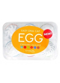 Набор из 6 мастурбаторов Tenga EGG Easy Beat с различным рельефом - Tenga - в Пушкино купить с доставкой