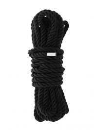 Черная веревка для шибари DELUXE BONDAGE ROPE - 5 м. - Dream Toys - купить с доставкой в Пушкино