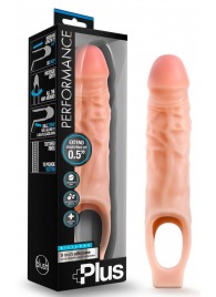 Телесный реалистичный фаллоудлинитель 9 Inch Silicone Cock Sheath Penis Extender - 22,86 см. - Blush Novelties - в Пушкино купить с доставкой