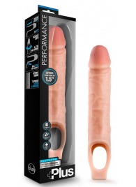 Телесный реалистичный фаллоудлинитель 10 Inch Silicone Cock Sheath Penis Extender - 25,4 см. - Blush Novelties - в Пушкино купить с доставкой