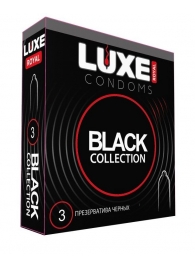 Черные презервативы LUXE Royal Black Collection - 3 шт. - Luxe - купить с доставкой в Пушкино