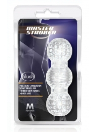 Прозрачный фигурный мастурбатор Master Stroker - Blush Novelties - в Пушкино купить с доставкой