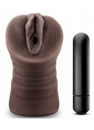 Коричневый мастурбатор-вагина Hot Chocolate Brianna - Blush Novelties - в Пушкино купить с доставкой