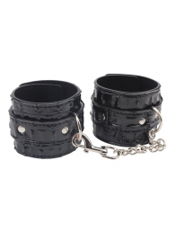 Черные наручники Surrender Wrist Restraints - Chisa - купить с доставкой в Пушкино