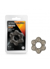 Дымчатое эрекционное кольцо Stay Hard Thick Bead Cock Ring - Blush Novelties - в Пушкино купить с доставкой