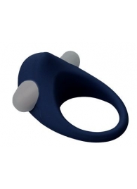 Гладкое синее эрекционное виброкольцо STIMU RING - Dream Toys - в Пушкино купить с доставкой