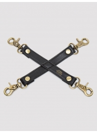 Черный фиксатор для манжет Bound to You Faux Leather Hogtie - Fifty Shades of Grey - купить с доставкой в Пушкино