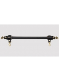 Черная распорка для ног Bound to You Faux Leather Spreader Bar - 50,8 см. - Fifty Shades of Grey - купить с доставкой в Пушкино