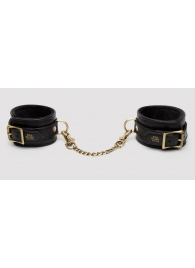 Черные оковы на ноги Bound to You Faux Leather Ankle Cuffs - Fifty Shades of Grey - купить с доставкой в Пушкино