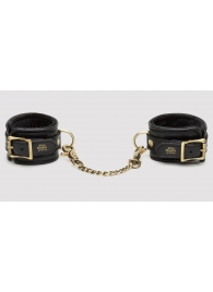 Черные наручники Bound to You Faux Leather Wrist Cuffs - Fifty Shades of Grey - купить с доставкой в Пушкино