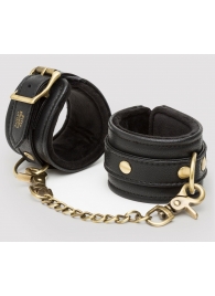 Черные наручники Bound to You Faux Leather Wrist Cuffs - Fifty Shades of Grey - купить с доставкой в Пушкино