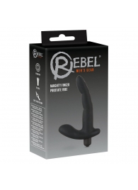 Черный вибромассажер простаты Naughty Finger Prostate Vibe - 13,8 см. - Orion - в Пушкино купить с доставкой
