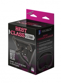 Черный пояс для насадок BEST CLASS STRAP - LOVETOY (А-Полимер) - купить с доставкой в Пушкино