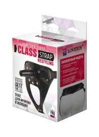 Черный пояс для насадок CLASS STRAP Restyling - LOVETOY (А-Полимер) - купить с доставкой в Пушкино