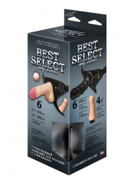 Черный пояс для женщин BEST SELECT с 3 насадками - LOVETOY (А-Полимер) - купить с доставкой в Пушкино