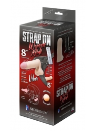 Вибрострапон Woman Midi с вагинальной пробкой - 22 см. - LOVETOY (А-Полимер) - купить с доставкой в Пушкино