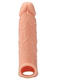 Телесная насадка EXTENDER WITH BALL STRAP 6.5 - 17 см. - Dream Toys - в Пушкино купить с доставкой