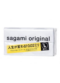 Презервативы Sagami Original 0.02 L-size увеличенного размера - 10 шт. - Sagami - купить с доставкой в Пушкино