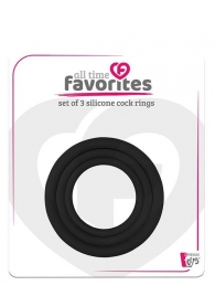 Набор из 3 эрекционных колец SILICONE COCKRINGS - Dream Toys - в Пушкино купить с доставкой