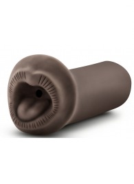 Коричневый мастурбатор-ротик Naughty Nicole - Blush Novelties - в Пушкино купить с доставкой