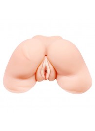 Телесная вибровагина Julie с 2 рабочими отверстиями - Baile - в Пушкино купить с доставкой