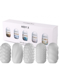 Набор из 5 мастурбаторов Hedy X5 Mixed - Svakom - в Пушкино купить с доставкой