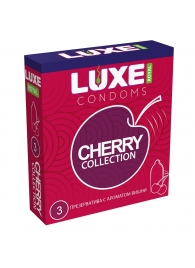 Презервативы с ароматом вишни LUXE Royal Cherry Collection - 3 шт. - Luxe - купить с доставкой в Пушкино
