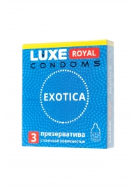 Текстурированные презервативы LUXE Royal Exotica - 3 шт. - Luxe - купить с доставкой в Пушкино