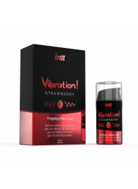 Жидкий интимный гель с эффектом вибрации Vibration! Strawberry - 15 мл. - INTT - купить с доставкой в Пушкино
