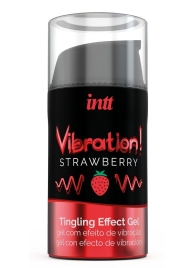 Жидкий интимный гель с эффектом вибрации Vibration! Strawberry - 15 мл. - INTT - купить с доставкой в Пушкино