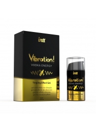 Жидкий интимный гель с эффектом вибрации Vibration! Vodka Energy - 15 мл. - INTT - купить с доставкой в Пушкино