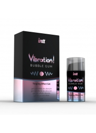Жидкий интимный гель с эффектом вибрации Vibration! Bubble Gum - 15 мл. - INTT - купить с доставкой в Пушкино