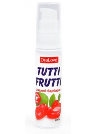 Гель-смазка Tutti-frutti со вкусом барбариса - 30 гр. - Биоритм - купить с доставкой в Пушкино