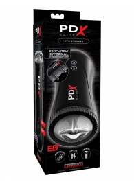 Черный автоматический мастурбатор-ротик Moto Stroker - Pipedream - в Пушкино купить с доставкой