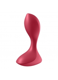 Красный вибромассажёр простаты Satisfyer Backdoor Lover - 14 см. - Satisfyer - в Пушкино купить с доставкой